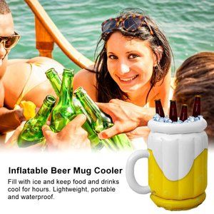 Inflatable Ice Beverge Beer Mug Cooler (New Item)
